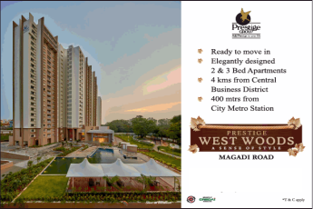 Presenting 2 and 3 BHK at Prestige West Woods in Bangalore